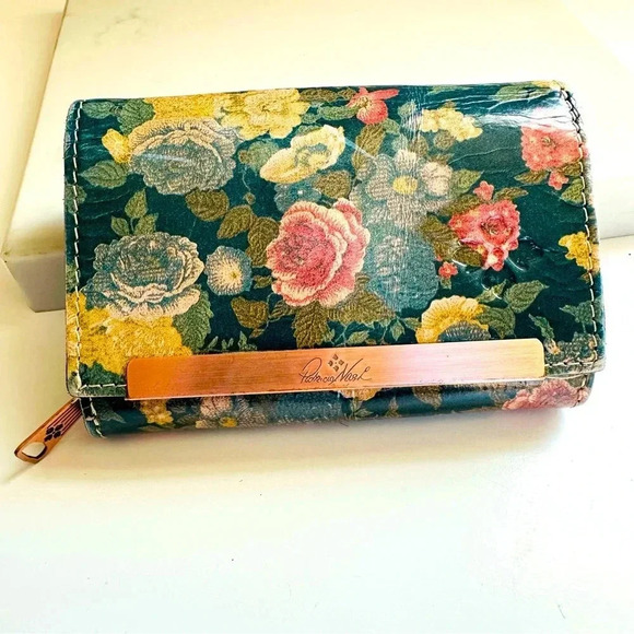 Patricia Nash Cametti Leather Wallet RFID Safety - Picture 1 of 10